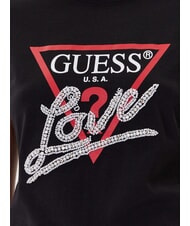 GUESS PEARLS LOVE TRIANGLE Camiseta con estampado y aplicaciones jetbla - camiseta - 3