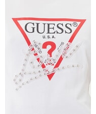 GUESS PEARLS LOVE TRIANGLE Camiseta con estampado y aplicaciones purwhite - camiseta - 3