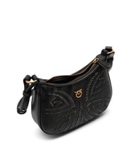 PINKO HALF MOON BABY Bolso de hombro negro-oro antiguo - Bolsos Mujer - 5