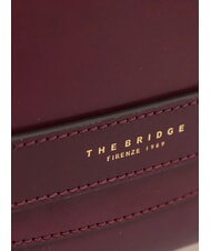 THE BRIDGE LUCREZIA Bolso clutch con puño de piel uva abad. oro - Bolsos Mujer - 3