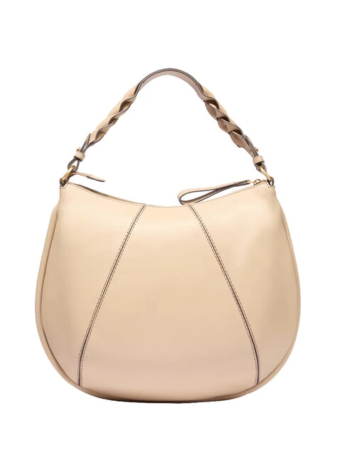 BRIGIDA Bolso bandolera, en piel. abad natural. oro - Bolsos Mujer