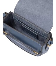 THE BRIDGE BETTINA Bolso bandolera mini de piel cerúleo con abb dorado - Bolsos Mujer - 4