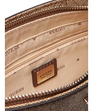 GUESS NOELLE 2 Chain Mini bolso de hombro logotipo de café con leche / marrón - Bolsos Mujer - 3