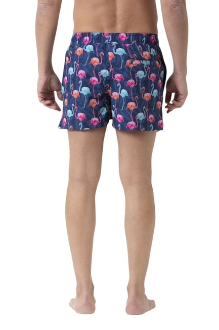 BIG PRINT Traje de playa para hombre azul marino/azul claro - Trajes de ba&ntilde;o