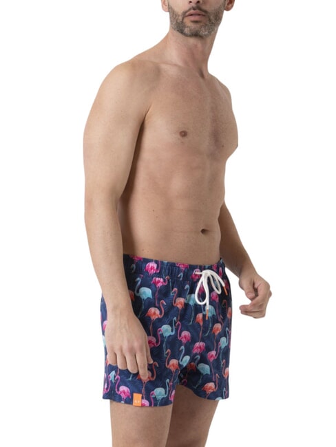BIG PRINT Traje de playa para hombre azul marino/azul claro - Trajes de baño
