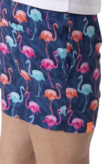 BIG PRINT Traje de playa para hombre azul marino/azul claro - Trajes de baño