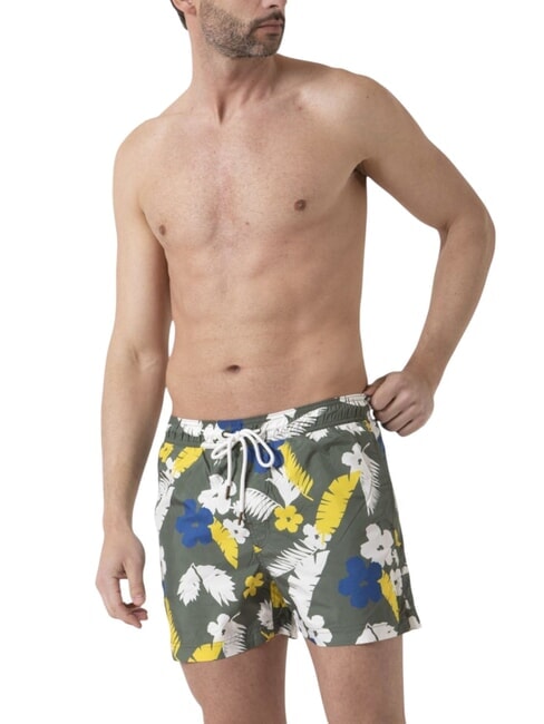 CLASSIC PRINT Traje de playa para hombre militar / amarillo - Trajes de baño