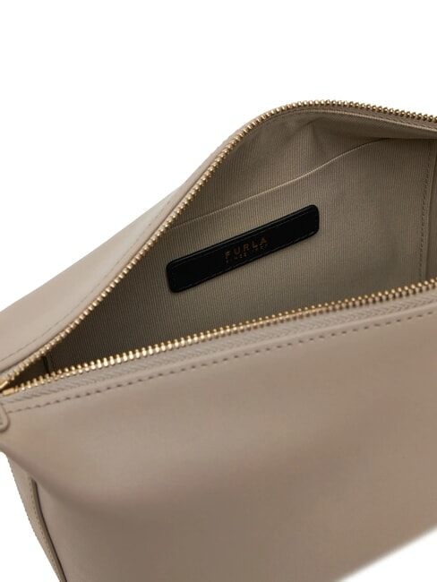 NUVOLA Bolso bandolera mini de piel vainilla - Bolsos Mujer