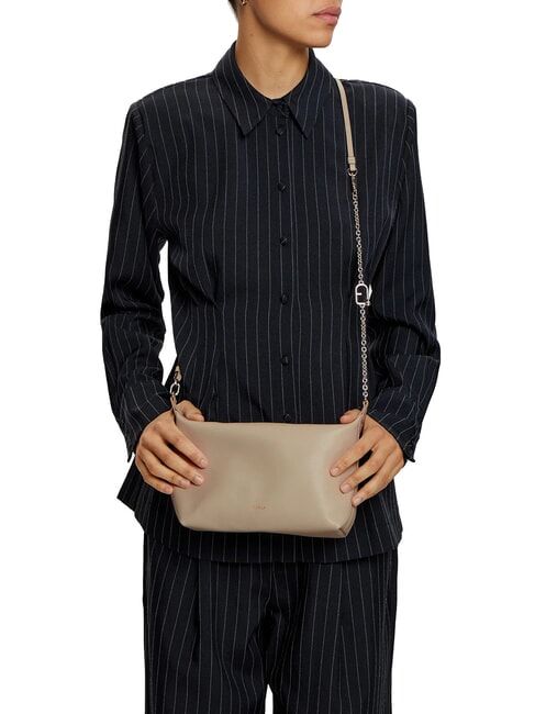 NUVOLA Bolso bandolera mini de piel vainilla - Bolsos Mujer