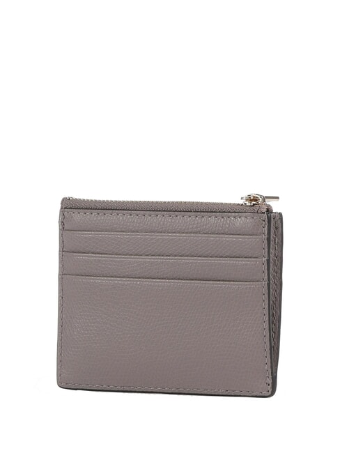 CAMELIA Tarjetero/monedero de piel estuco gris - Carteras Mujer