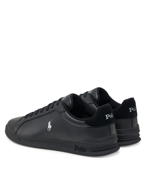 HERITAGE COURT II  Zapatillas de cuero pp negro/gris suave - Zapatos unisex