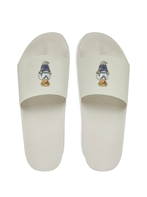 POLO SLIDE Zapatillas Heritage Bear - Blanco lavado de cubierta - Zapatos unisex