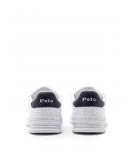 RALPH LAUREN HERITAGE COURT II NAPPA Zapatillas de piel para hombre blanco / azul marino newport pp - Zapatos Hombre - 3