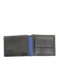 SPALDING SNAP  Cartera de piel con monedero negro/azul marino - Carteras Hombre - 3
