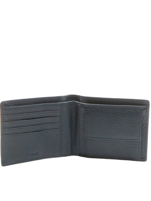 SNAP Cartera mediana de cuero azul - Carteras Hombre