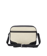 RALPH LAUREN MARCY Bolsa de paja para cámara con bolsillo natural claro/negro - Bolsos Mujer - 3