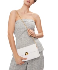 COCCINELLE BINXIE Bolso de hombro blanco brillante - Bolsos Mujer - 5