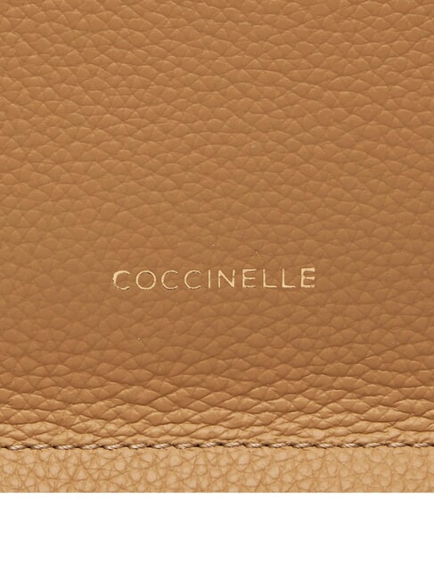 SNIP Bolso bandolera de piel martillada beige claro/amanecer - Bolsos Mujer