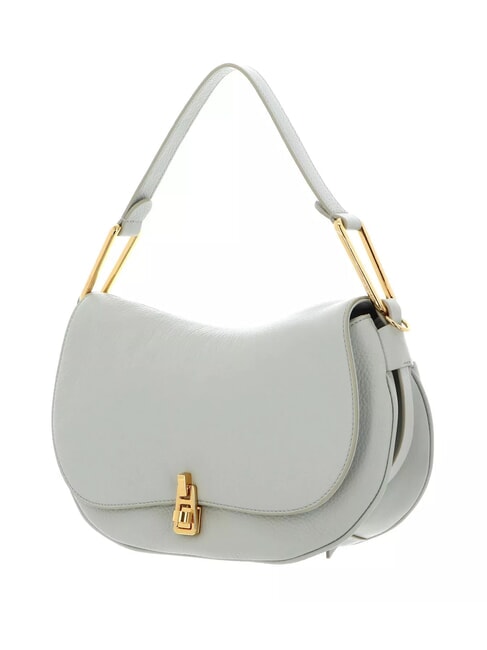 MAGIE SOFT Bolso bandolera de piel con bandolera verde celadón - Bolsos Mujer