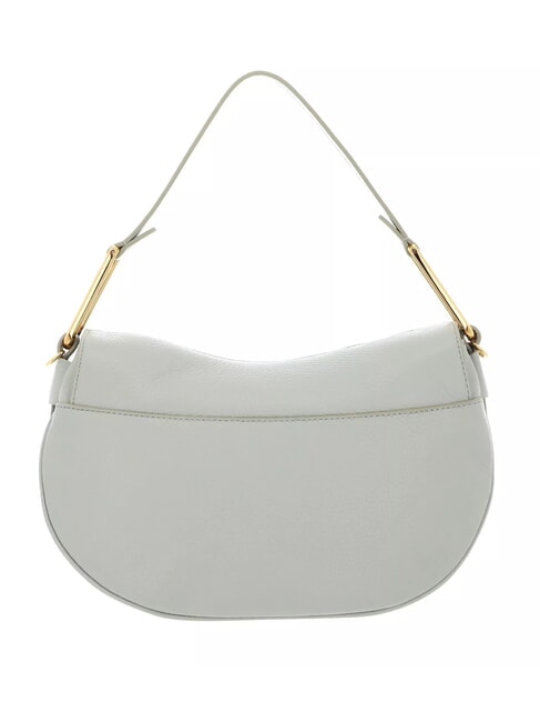 MAGIE SOFT Bolso bandolera de piel con bandolera verde celadón - Bolsos Mujer