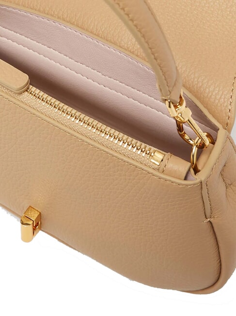 HIMMA Minibolso de piel con textura beige fresco - Bolsos Mujer