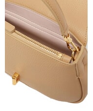 COCCINELLE HIMMA Minibolso de piel con textura beige fresco - Bolsos Mujer - 4