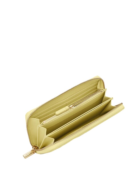 METALLIC SOFT Cartera en piel texturizada baños de cal - Carteras Mujer