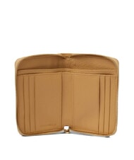 COCCINELLE METALLIC SOFT metallic soft portafoglio pelle martellata Cartera con cremallera alrededor beige fresco - Carteras Mujer - 2