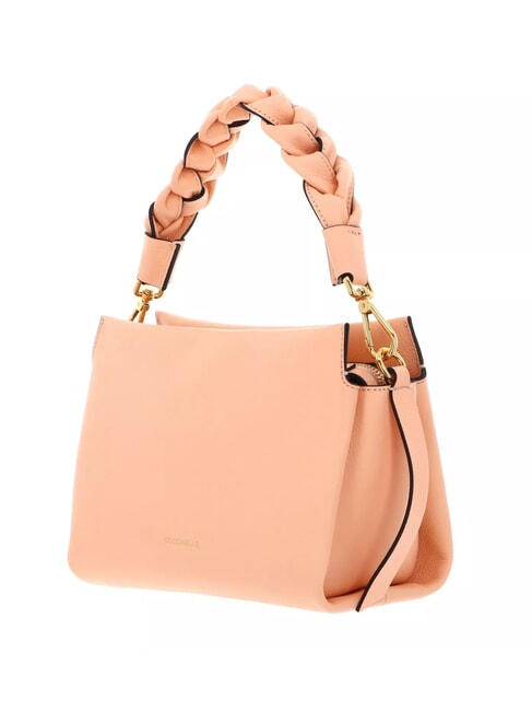 BOHEME GRANA DOUBLE Bolso de mano, con bandolera, en piel amanecer/maceta - Bolsos Mujer