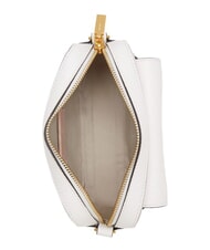 COCCINELLE BEAT SOFT Minibolso de piel con textura blanco brillante - Bolsos Mujer - 3