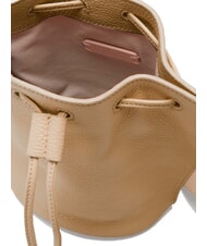COCCINELLE HYLE Mini bolso bandolera tipo cubo en piel beige fresco - Bolsos Mujer - 3