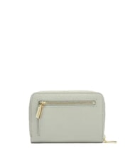 COCCINELLE METALLIC SOFT metallic soft portafoglio pelle martellata Cartera con cremallera alrededor verde celadón - Carteras Mujer - 3