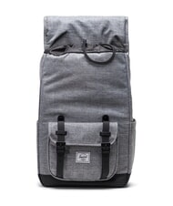 HERSCHEL LITTLE AMERICA MID mochila mediana RAVEN CROSSHATCH - Mochilas Escuela & Tiempo Libre - 4