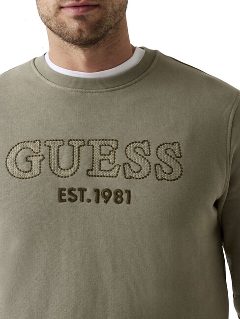 BEAU  Sudadera de cuello redondo verde musgo - Sudaderas