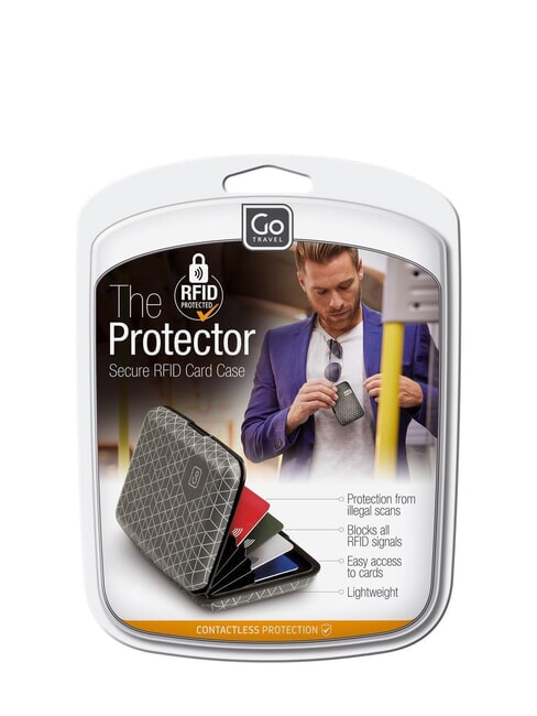 GO  Tarjetero rígido con bloqueo RFID negro - Accesorios de viaje