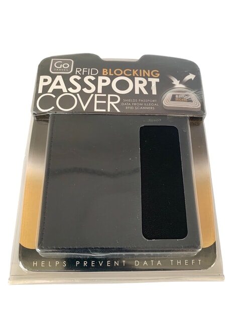 GO  Porta pasaporte de cuero negro - Accesorios de viaje