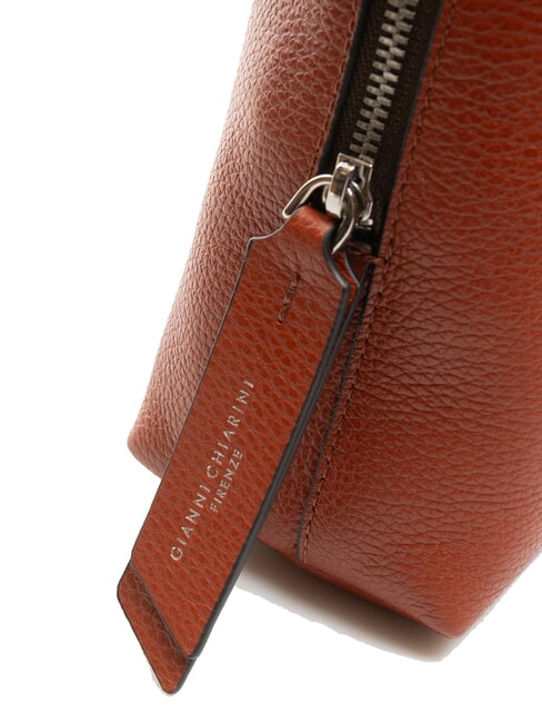 ALIFA Bolso de piel con bandolera rojo ladrillo - Bolsos Mujer