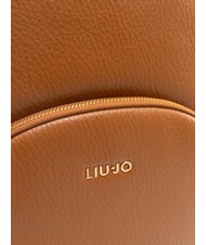 LIUJO MANHATTAN Mochila redonda mediana con bolsillo pan de jengibre - Bolsos Mujer - 4