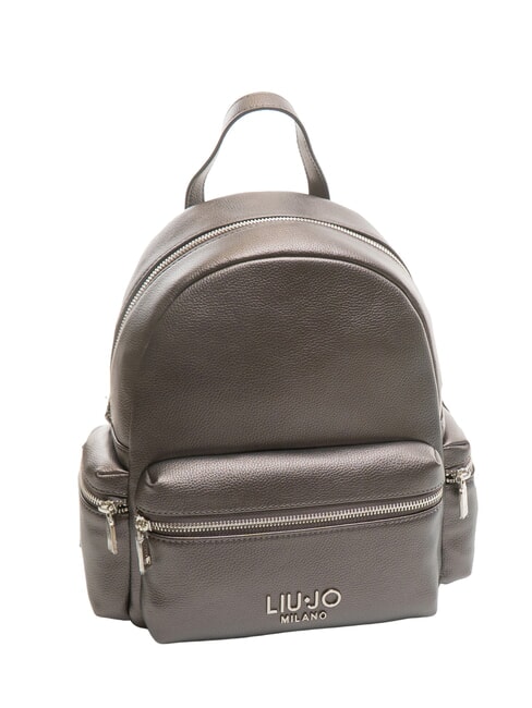 EVRIM Mochila mediana con bolsillos antracita se reunió. - Bolsos Mujer