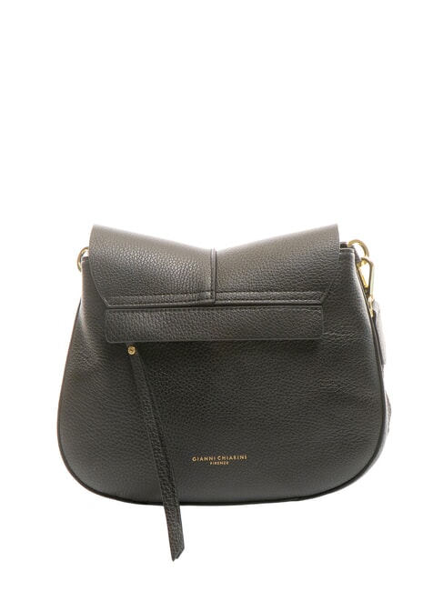 HELENA ROUND Bolso de piel con doble bandolera negro - Bolsos Mujer