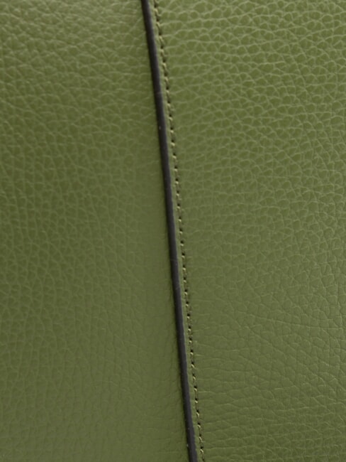 HELENA ROUND Bolso bandolera pequeño de piel fuego profundo - Bolsos Mujer