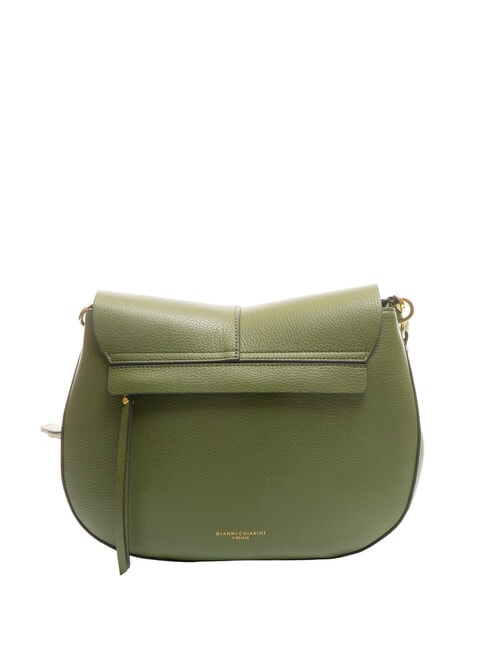 HELENA ROUND Bolso bandolera pequeño de piel fuego profundo - Bolsos Mujer