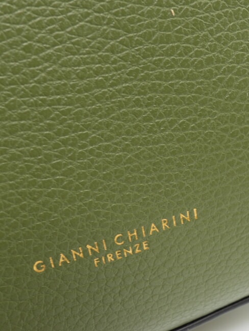 HELENA ROUND Bolso bandolera pequeño de piel fuego profundo - Bolsos Mujer