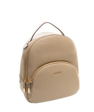 LIUJO MANHATTAN Mochila redonda mediana con bolsillo gris topo del desierto - Bolsos Mujer - 2