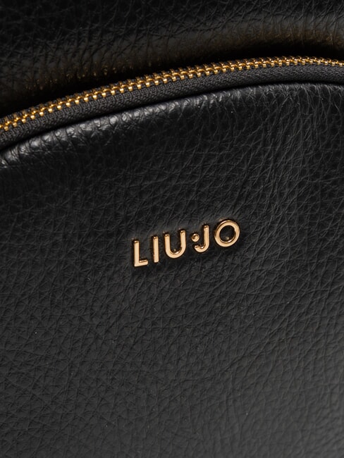 MANHATTAN Mochila redonda mediana con bolsillo NEGRO - Bolsos Mujer