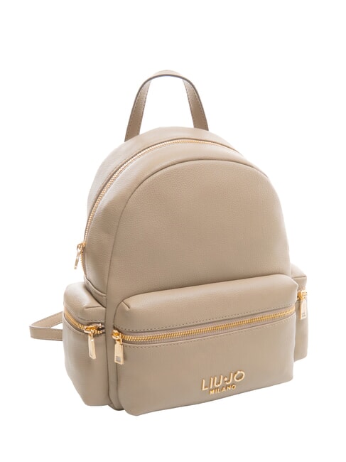 EVRIM Mochila mediana con bolsillos gris topo del desierto - Bolsos Mujer