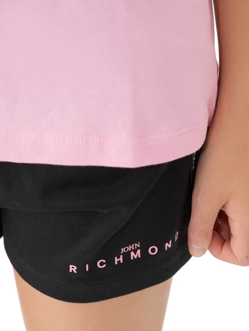 CICAM Completo con camiseta y bermudas. rosa/negro - Chándales para niños