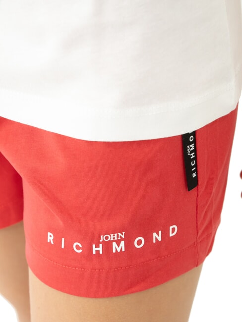 CICAM Completo con camiseta y bermudas. blanco/rojo - Ch&aacute;ndales para ni&ntilde;os