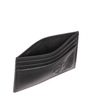 CALVIN KLEIN SCULPTED IMPRESSION Tarjetero plano de cuero para tarjetas de crédito En negro - Carteras Hombre - 3