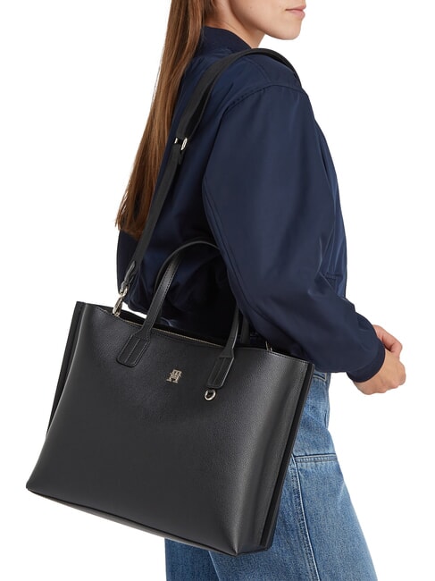 TH DISTINCT Bolso de mano, con bandolera extraíble. negro - Bolsos Mujer